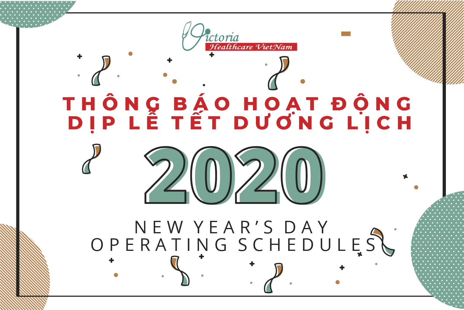 NEW YEAR’S DAY 2020 OPERATING SCHEDULES 